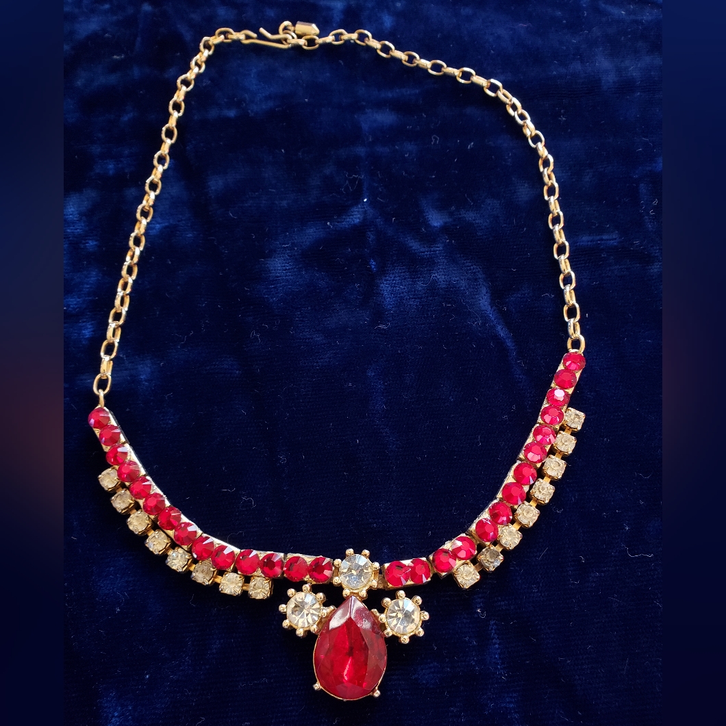 Ruby Crystal Necklace